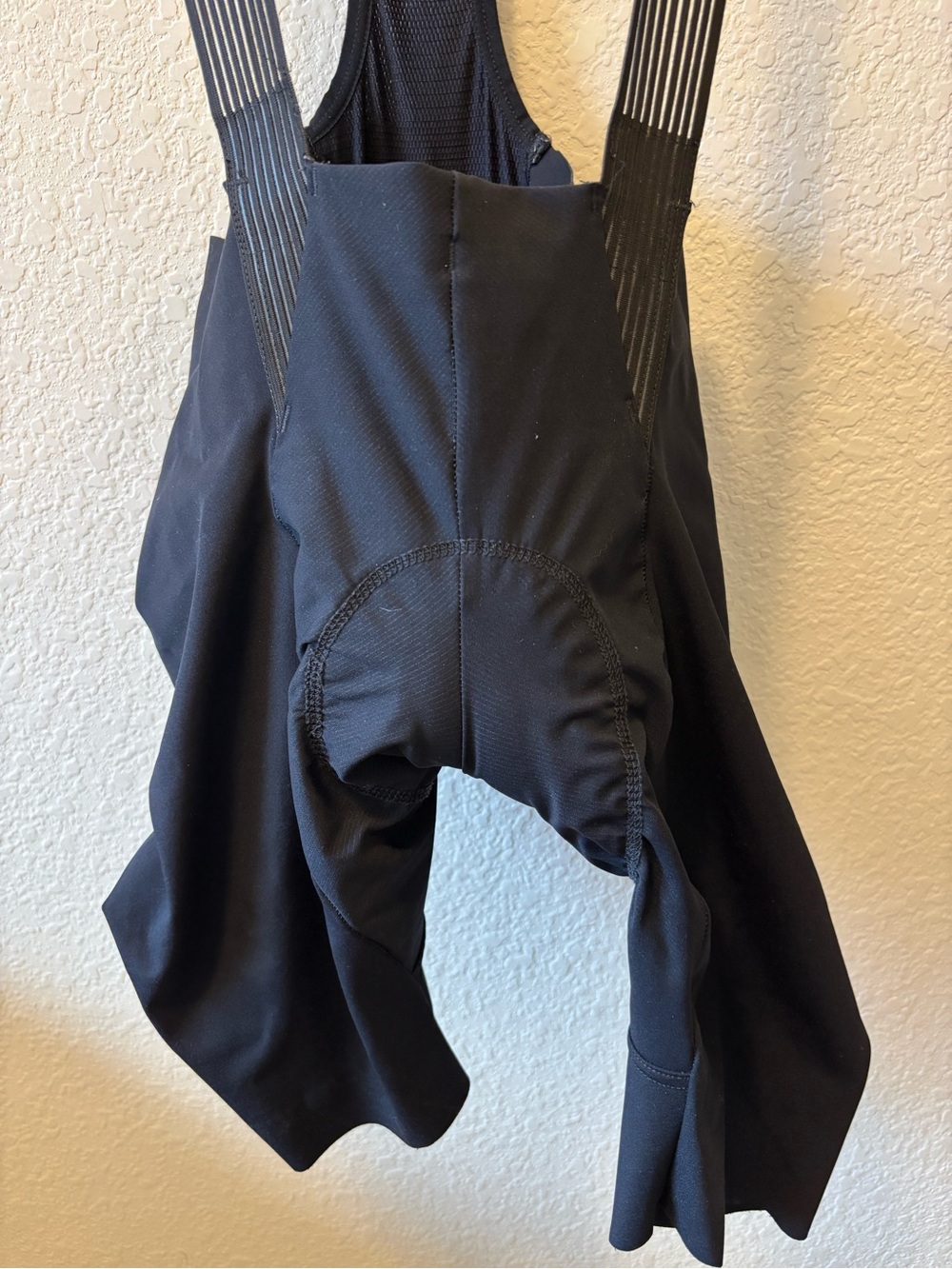 Castelli Black Cycling Bib Shorts with Striped Mesh Straps